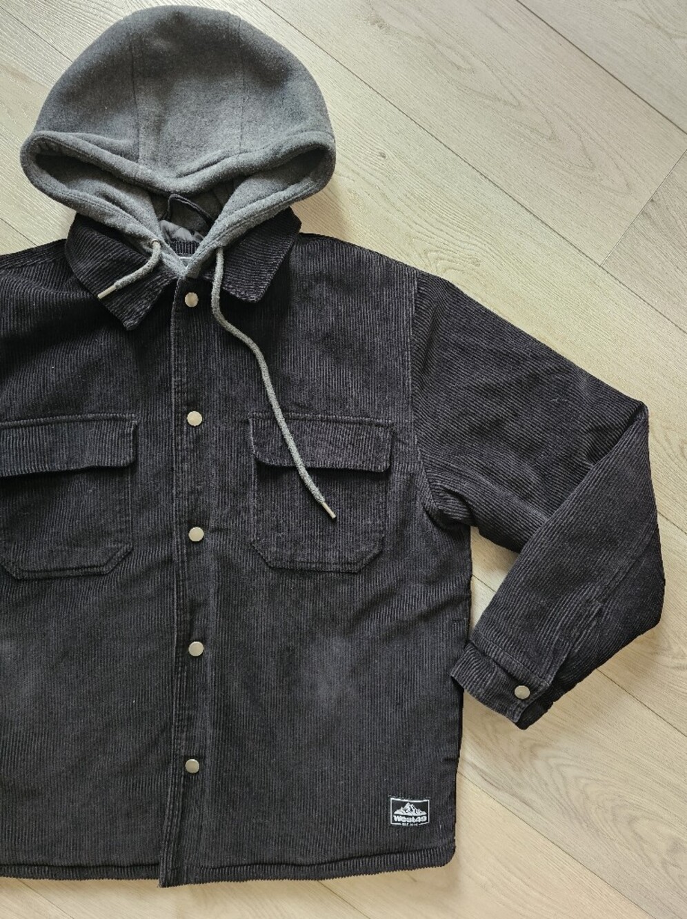 West 49 Corduroy Hooded Autumn Fall Jacket, Small - Picture 3 of 13
